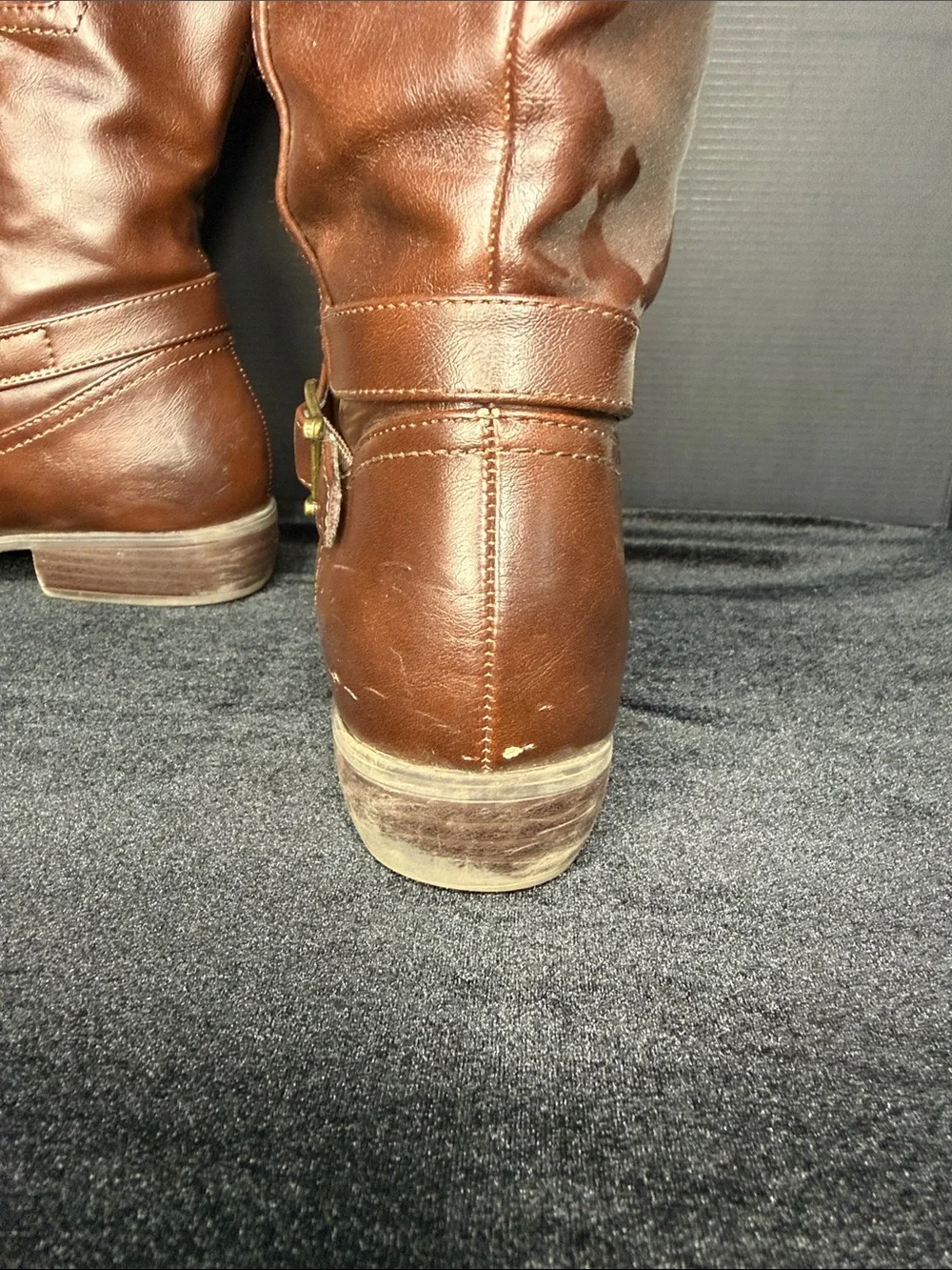 Kim Rogers Tall Brown Leather Over-the-Knee Boots